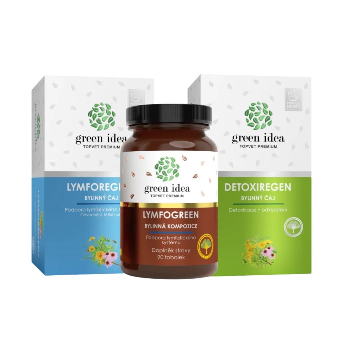 Zvýhodněný set Detox & Lymfa – Green idea