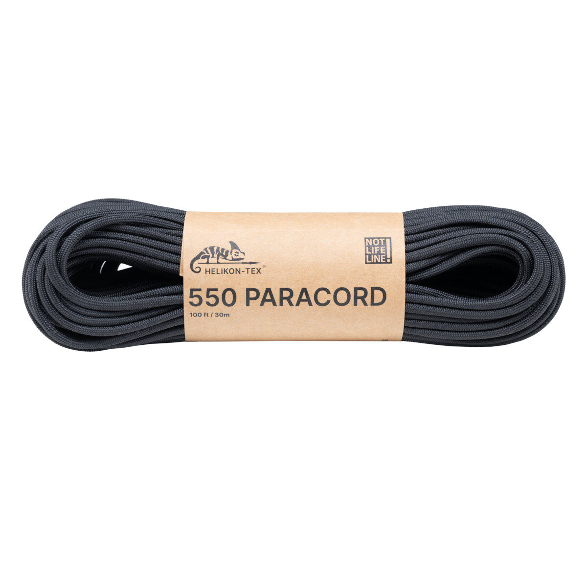 Padáková šňůra Helikon 550 Paracord 30 m - černá
