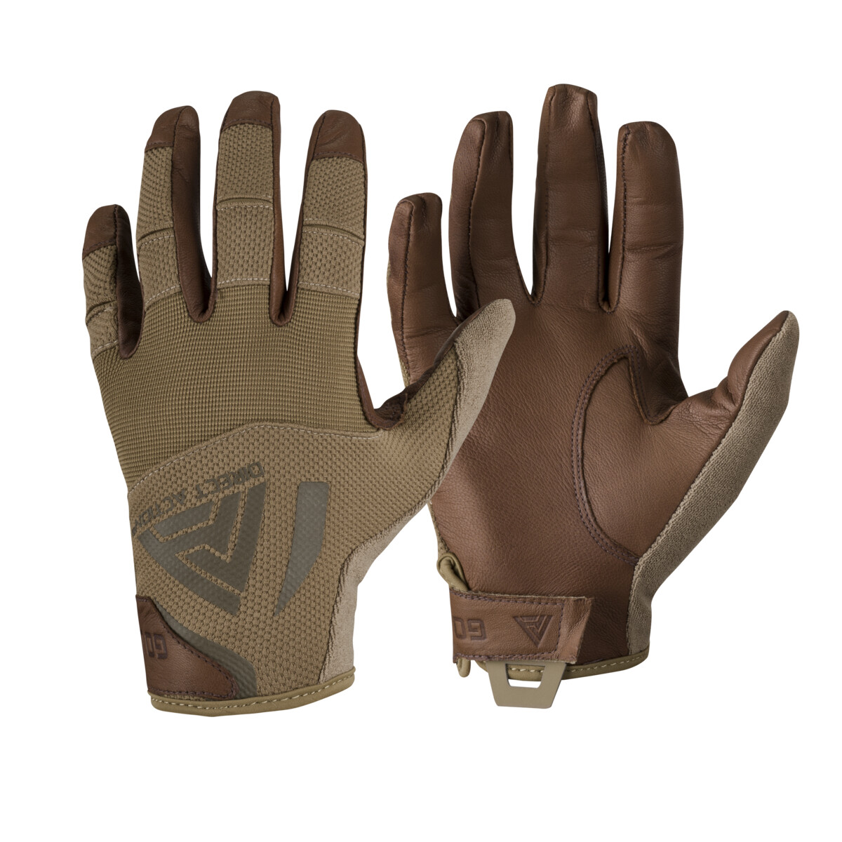 Rukavice Direct Action Hard Gloves Leather - coyote, M