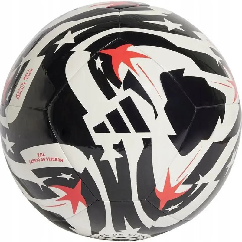 Adidas FCWC CLB WHITE/BLACK/LUCRED fotbalový míč