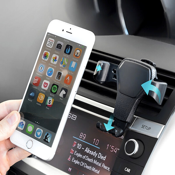 Držák na mobil do mřížky ventilátoru Gravity - akce: poškozený obal