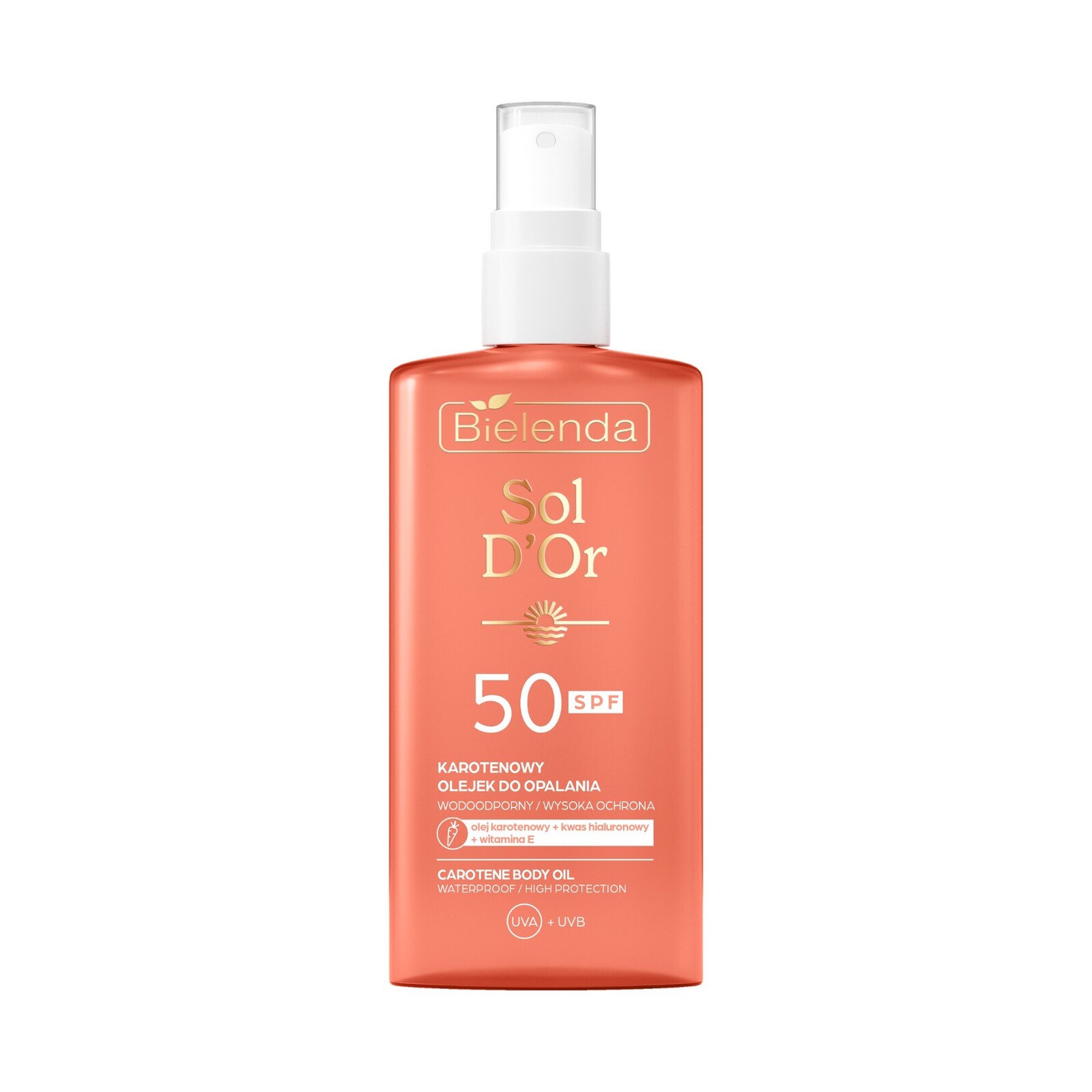Bielenda Opalovací tělový olej SPF 50 Carotene Body Oil 150 ml