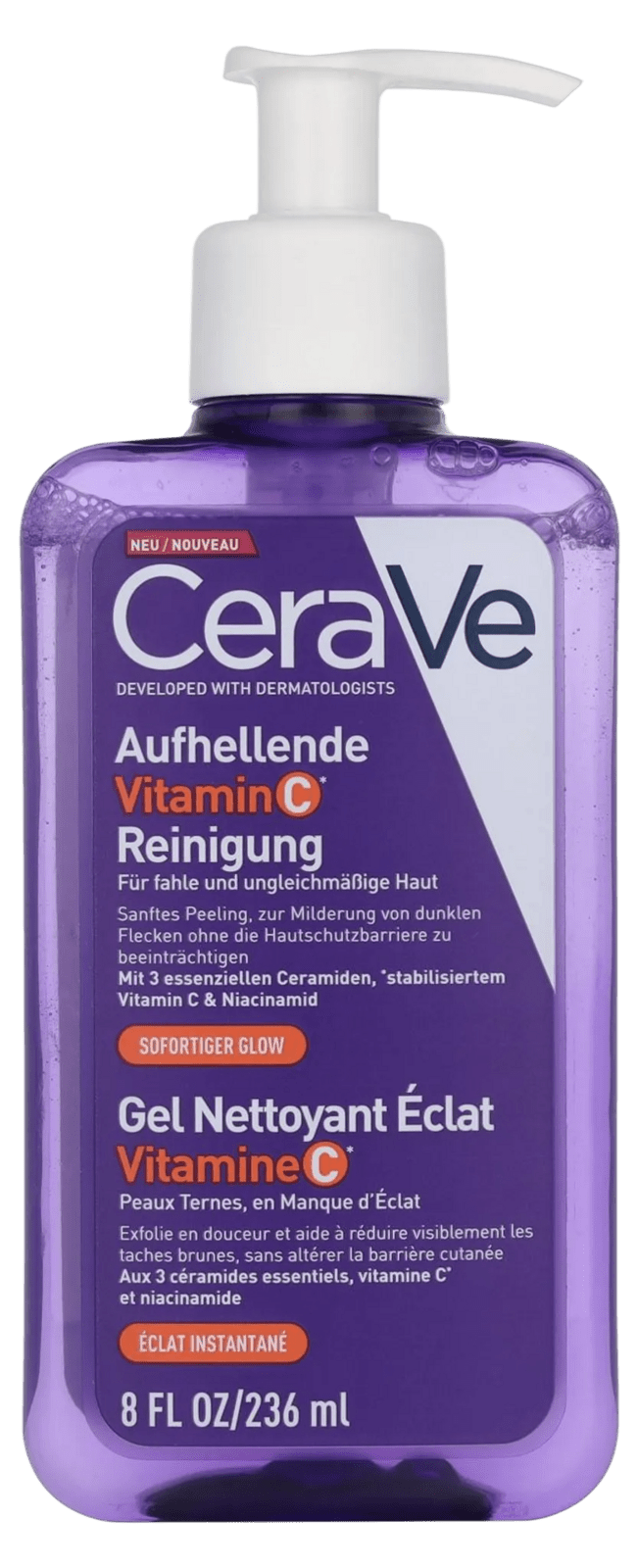 CeraVe Rozjasňující čisticí gel Brightening Vitamin C Cleanser 236 ml