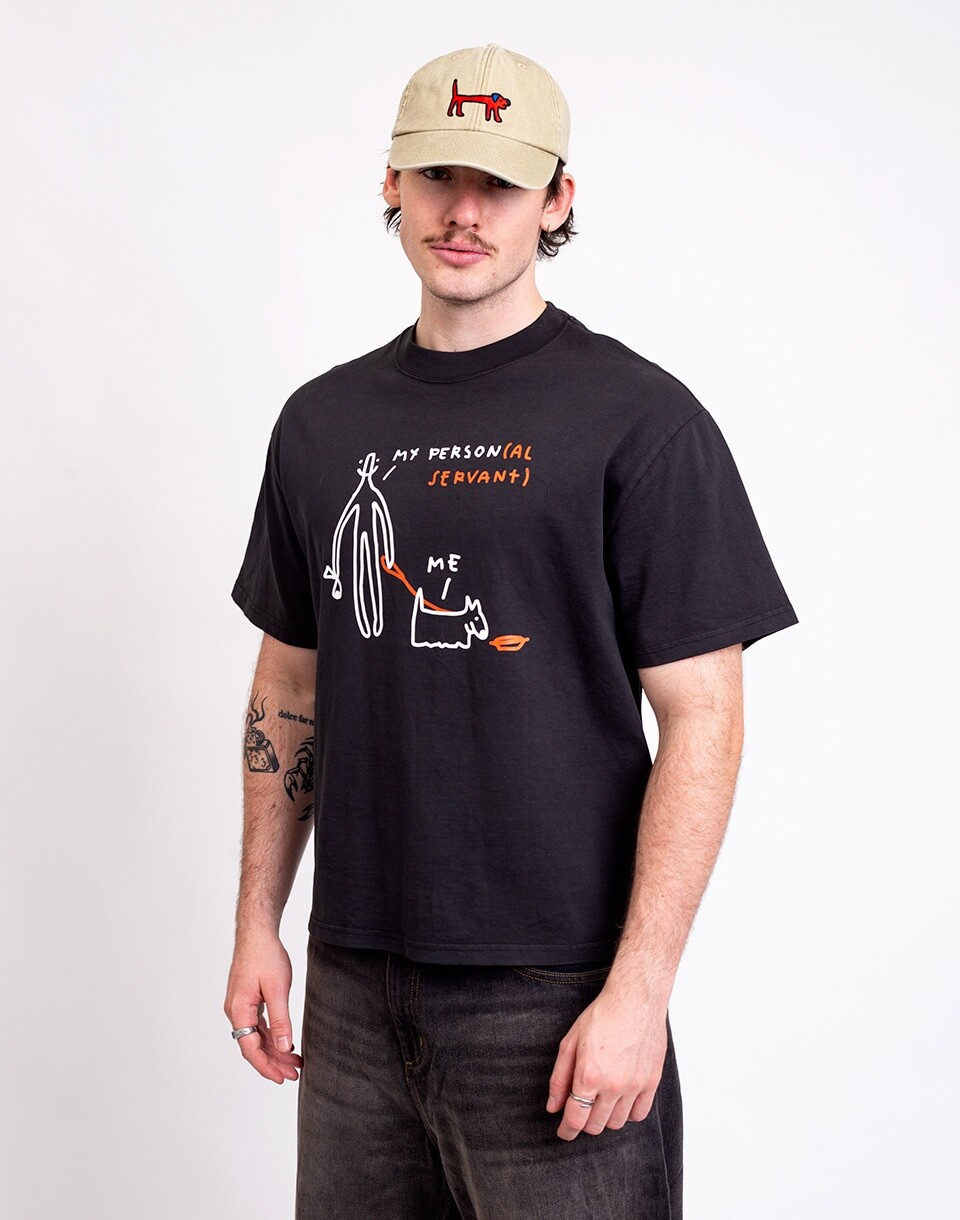 Dog Owners Club My personal servant Faded Black S