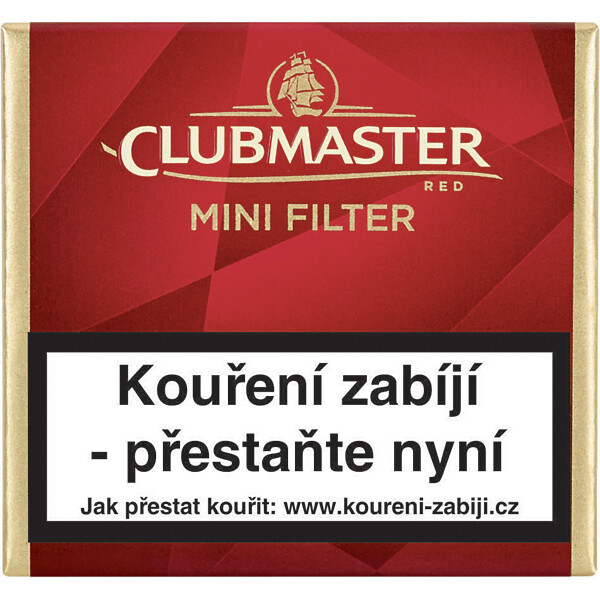 Doutníky Clubmaster Mini Red Filter 20ks