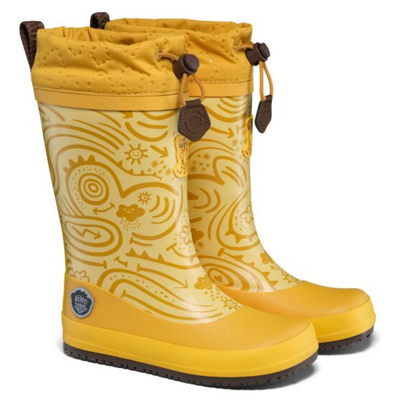 Dětské holínky Affenzahn Rainboot Vegan Puddly Tiger Velikost bot (EU): 26 / Barva: žlutá