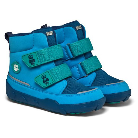 Dětské zimní boty Affenzahn Mid Boot Vegan Comfy Octopus Velikost bot (EU): 35 / Barva: modrá