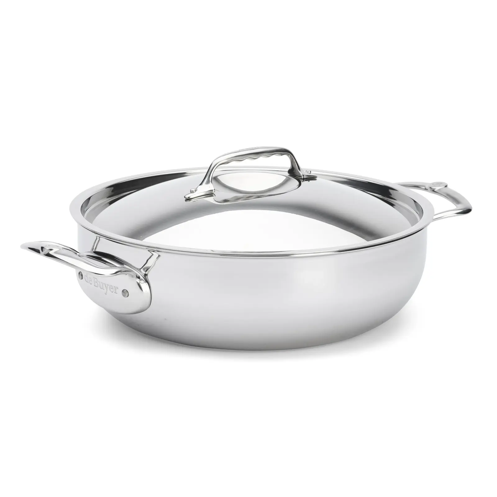 Hluboká pánev AFFINITY 28 cm, s poklicí, nerezová, de Buyer