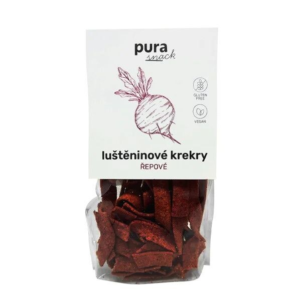 Puravita PuraSnack – řepové krekry, bez lepku 65g (ct 48)