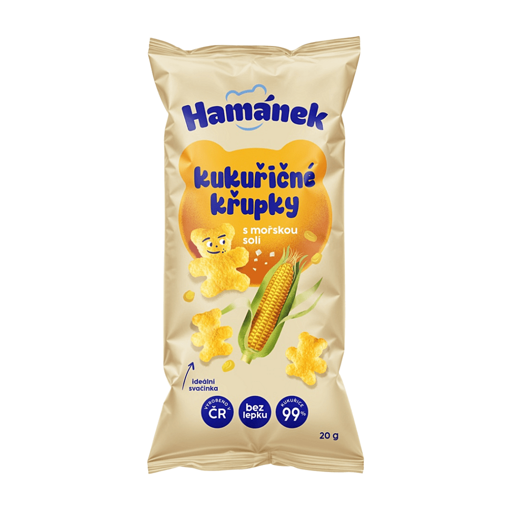 HAMÁNEK kukuřičné křupky s mořskou solí 20 g