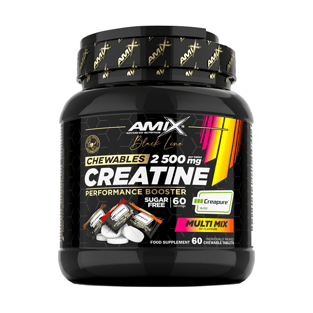 AMIX Black line creatine creapure 2500 mg chewable bez cukru 60 tablet