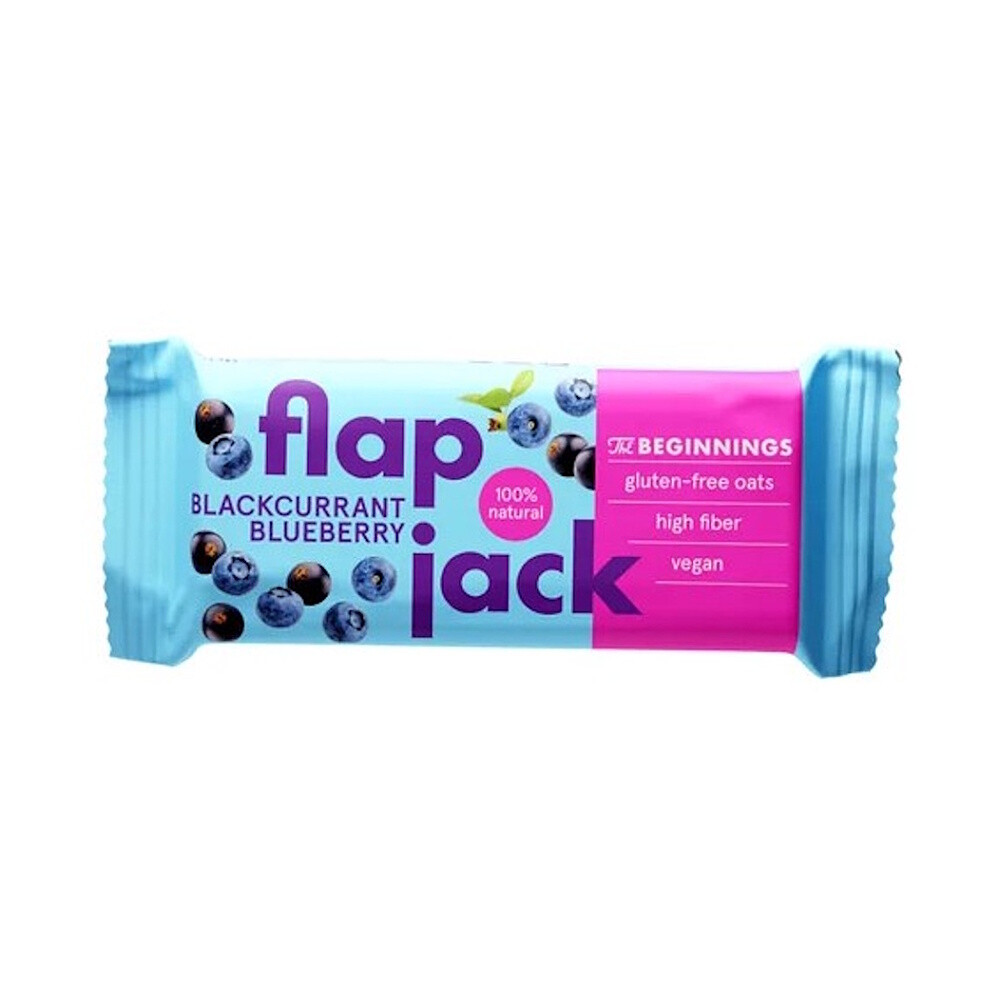 THE BEGINNINGS Flapjack ovesný černý rybíz a borůvka bezlepkový 60 g