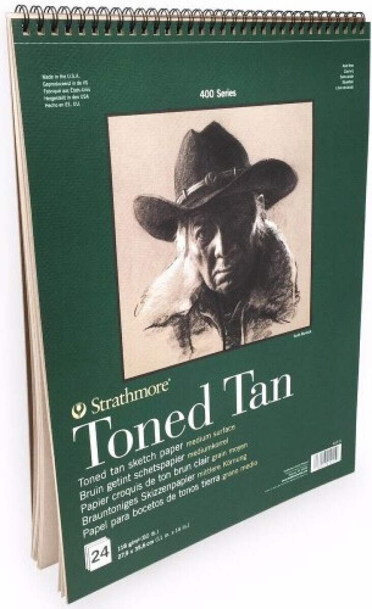 Toned Tan skicák kr.vaz. 27,9x35,5cm 24l 118g