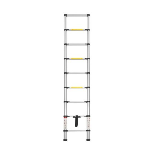 Hliníkový žebřík KRAFT&DELE KD4072, 8 stupňů, 2,6 m, nosnost 150 kg
