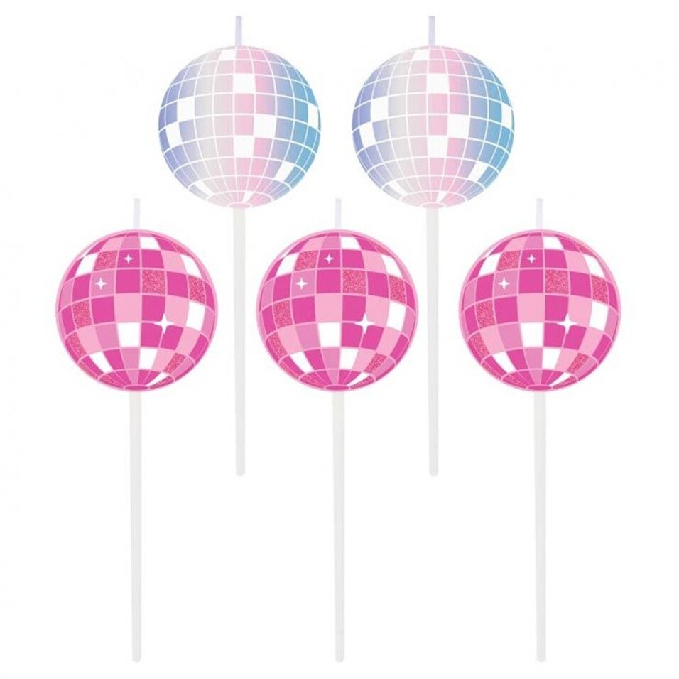 GoDan Dortové svíčky Disco koule 5ks