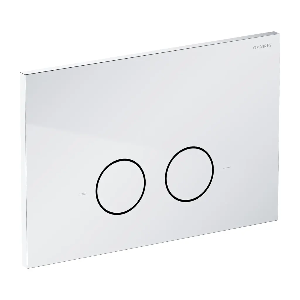 OMNIRES STEEL-R45 splachovací tlačítko z nerezové oceli, chrom lesk ST45PS1CR