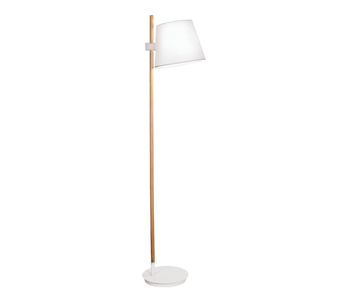 Viokef Lighting Stojací lampa VIANA 1xE27/60W/230V bílá/hnědá 4196000