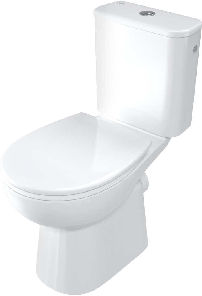 DEANTE Funkia Evo stojící WC mísa, kombi, bezokrajová, CDFD6RPS