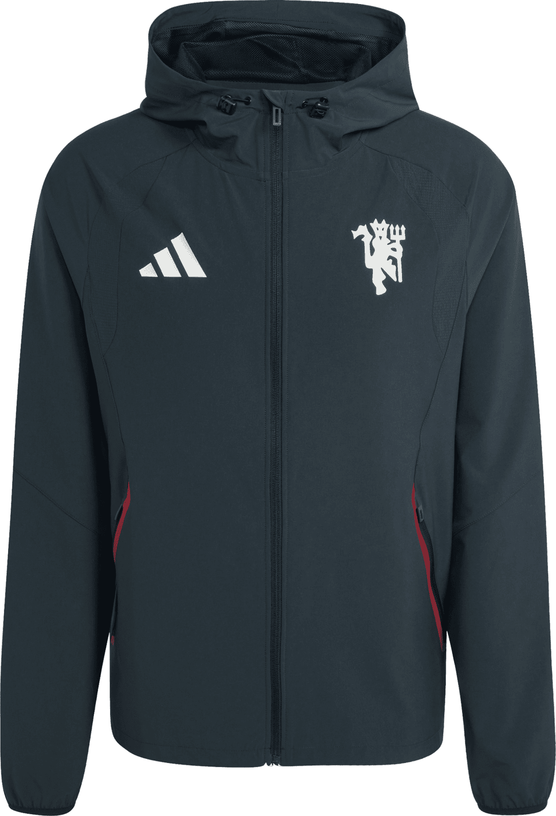 Bunda s kapucí adidas Manchester United Tiro Travel Windbreaker