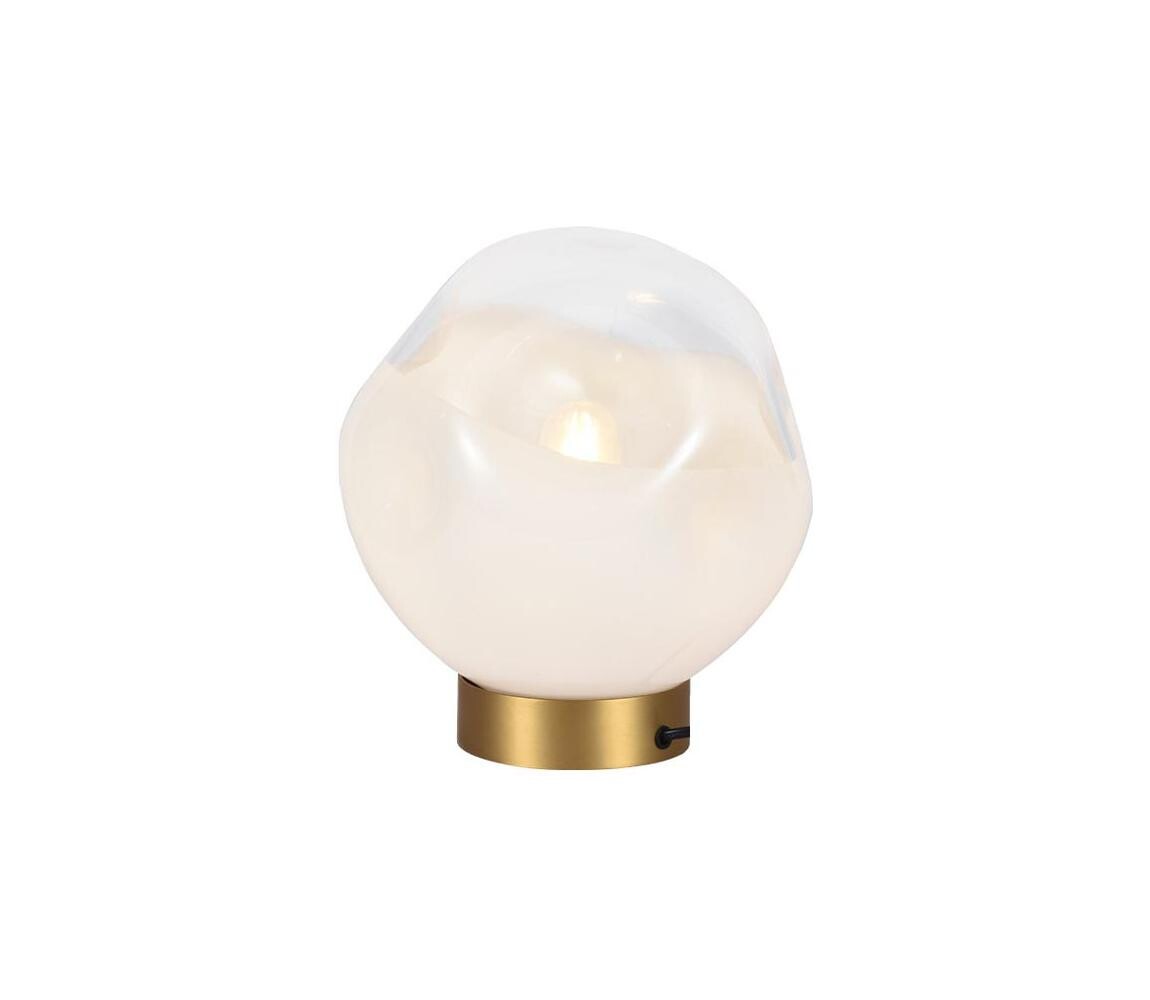 Viokef Lighting Stolní lampa VANA 1xE27/40W/230V krémová/zlatá 4313800