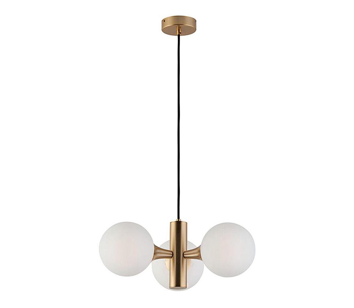 Viokef Lighting Lustr na lanku GLOBE 3xE14/7W/230V zlatá 3094300