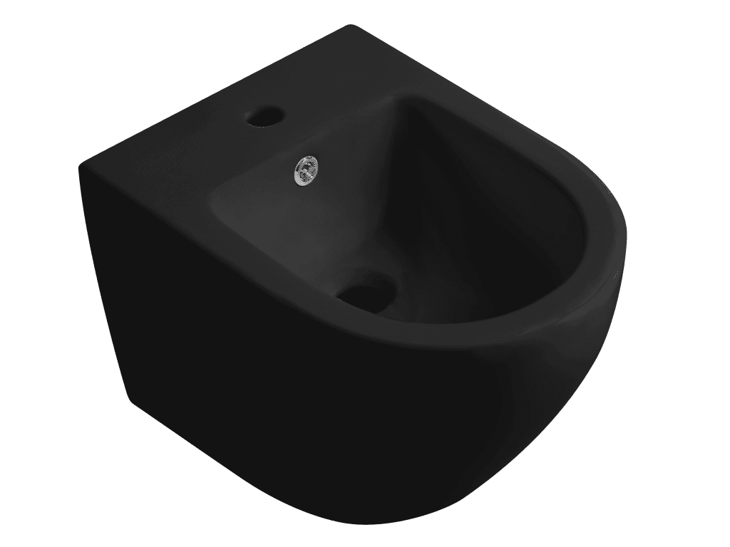 CERANO Bidet závěsný Cesso černá matná 49x36 CER-417404