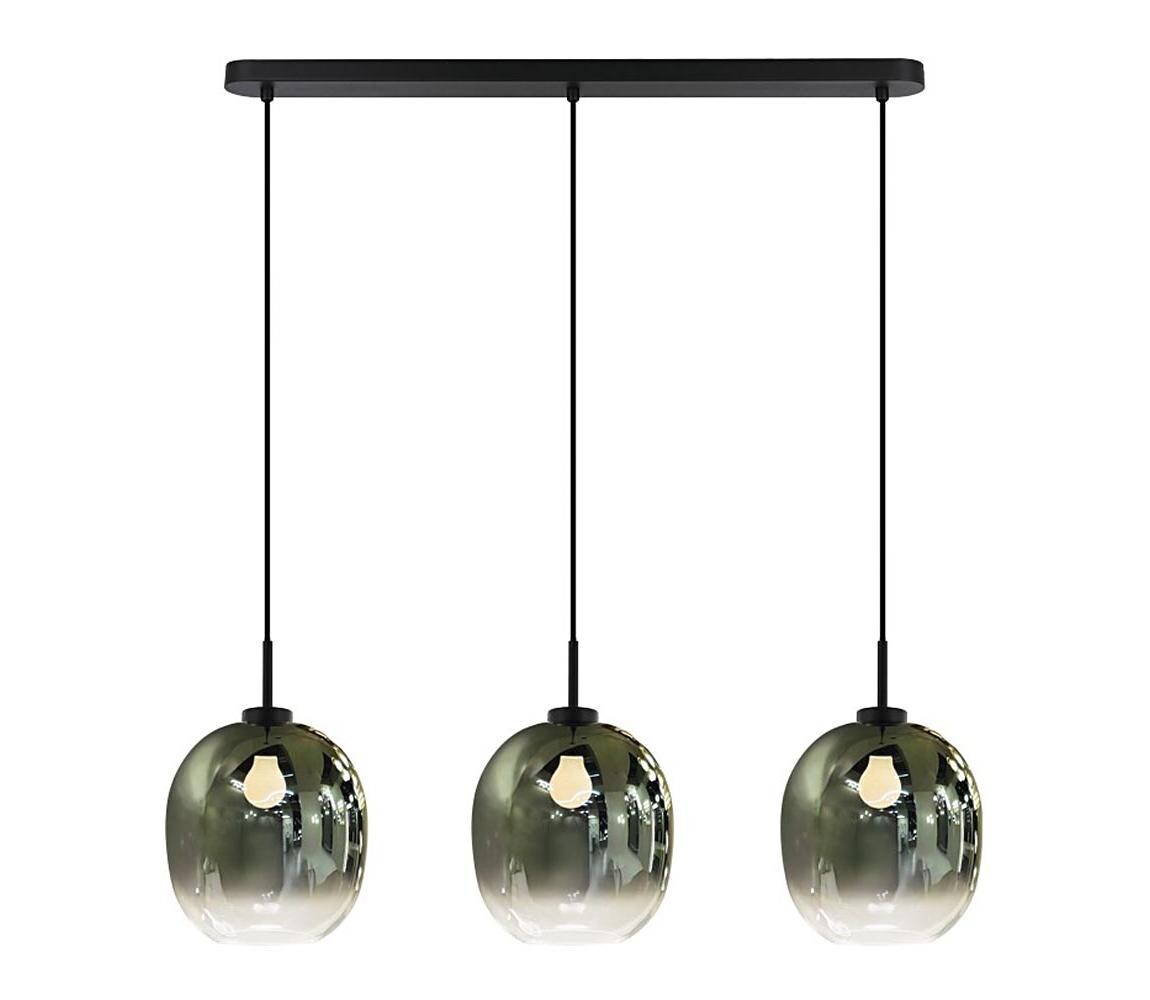 Viokef Lighting Lustr na lanku MIRROR 3xE27/14W/230V kouřová černá 4345700