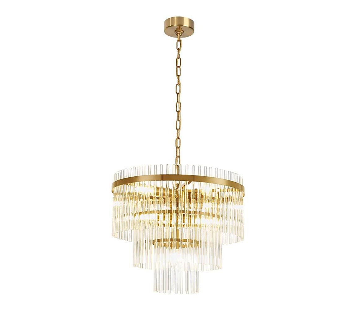 Viokef Lighting Lustr na řetězu SABRINA 7xE14/40W/230V zlatá 4314400