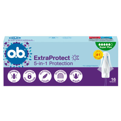 o.b. ExtraProtect tampony super plus, 16 ks