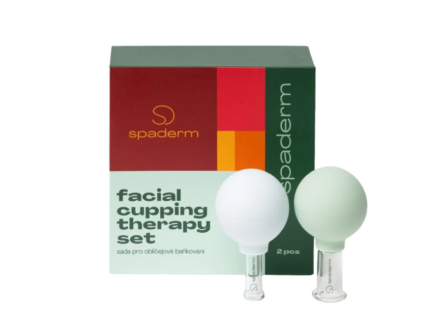 SPADERM Facial Cupping Therapy Set, sada skleněných baněk na obličej 2 ks