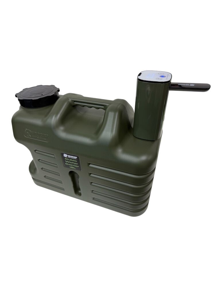 Holdcarp Set Automatická Pumpa Digital Rechargeable Tap + Cubic Water Carrier 18L