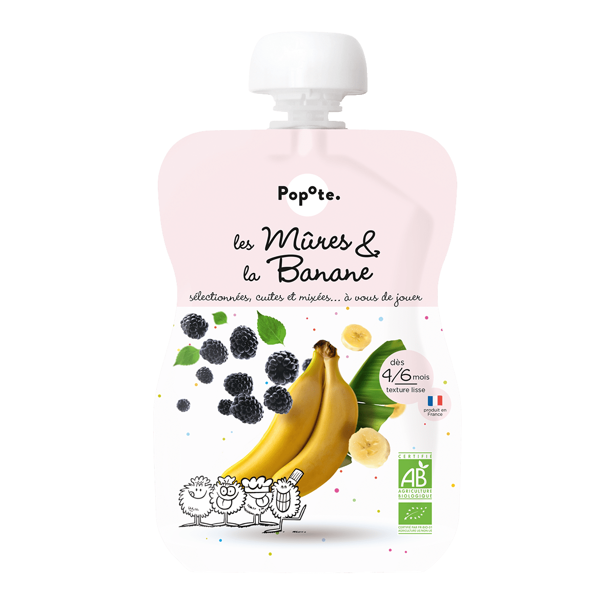 POPOTE Kapsička BIO ostružiny s banánem 120 g