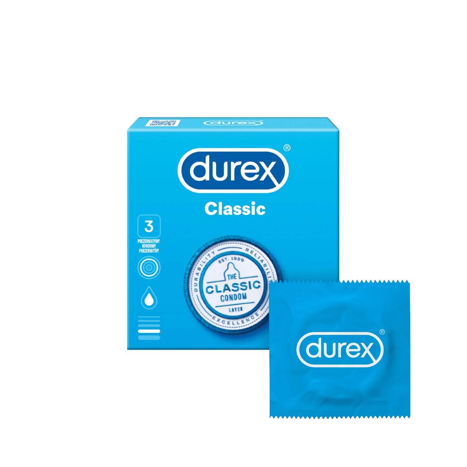 DUREX Classic Kondomy 3 ks