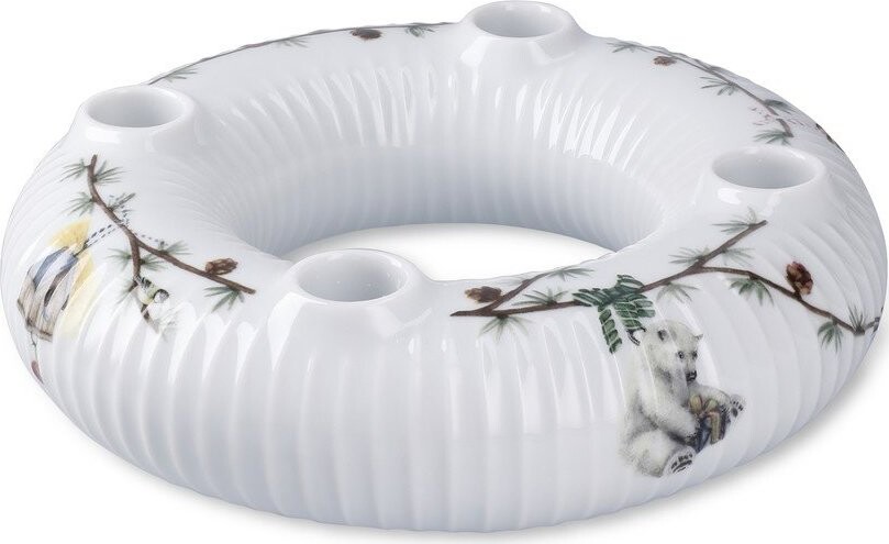 Porcelánový adventní svícen s vánočním motivem Hammershøi Christmas – Kähler Design