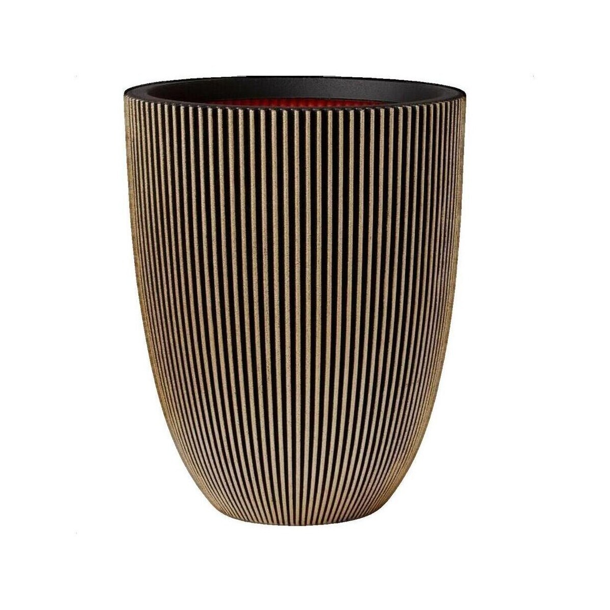 Capi Europe  Vase  Groove design moderne noir  Černá