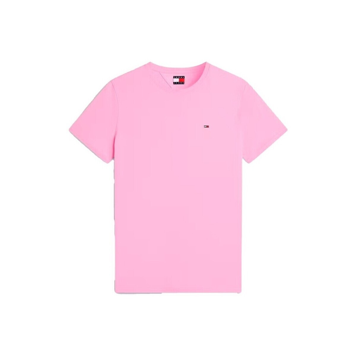 Tommy Jeans  Dm0dm04411 Xslim Jersey  Růžová