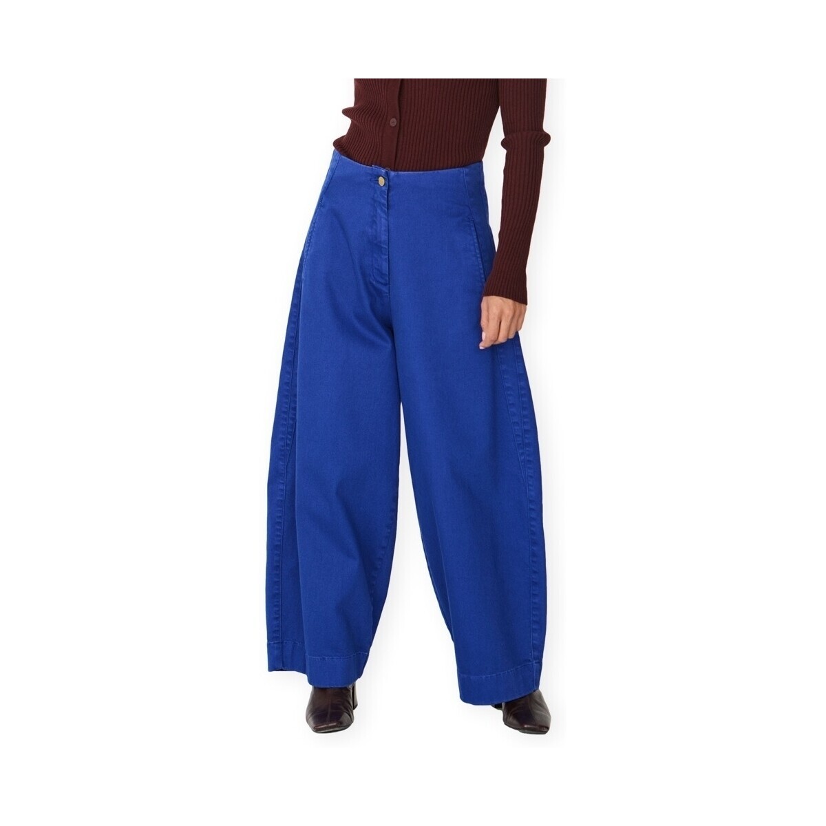Skfk  Mari Gots Trousers - Blue  Modrá