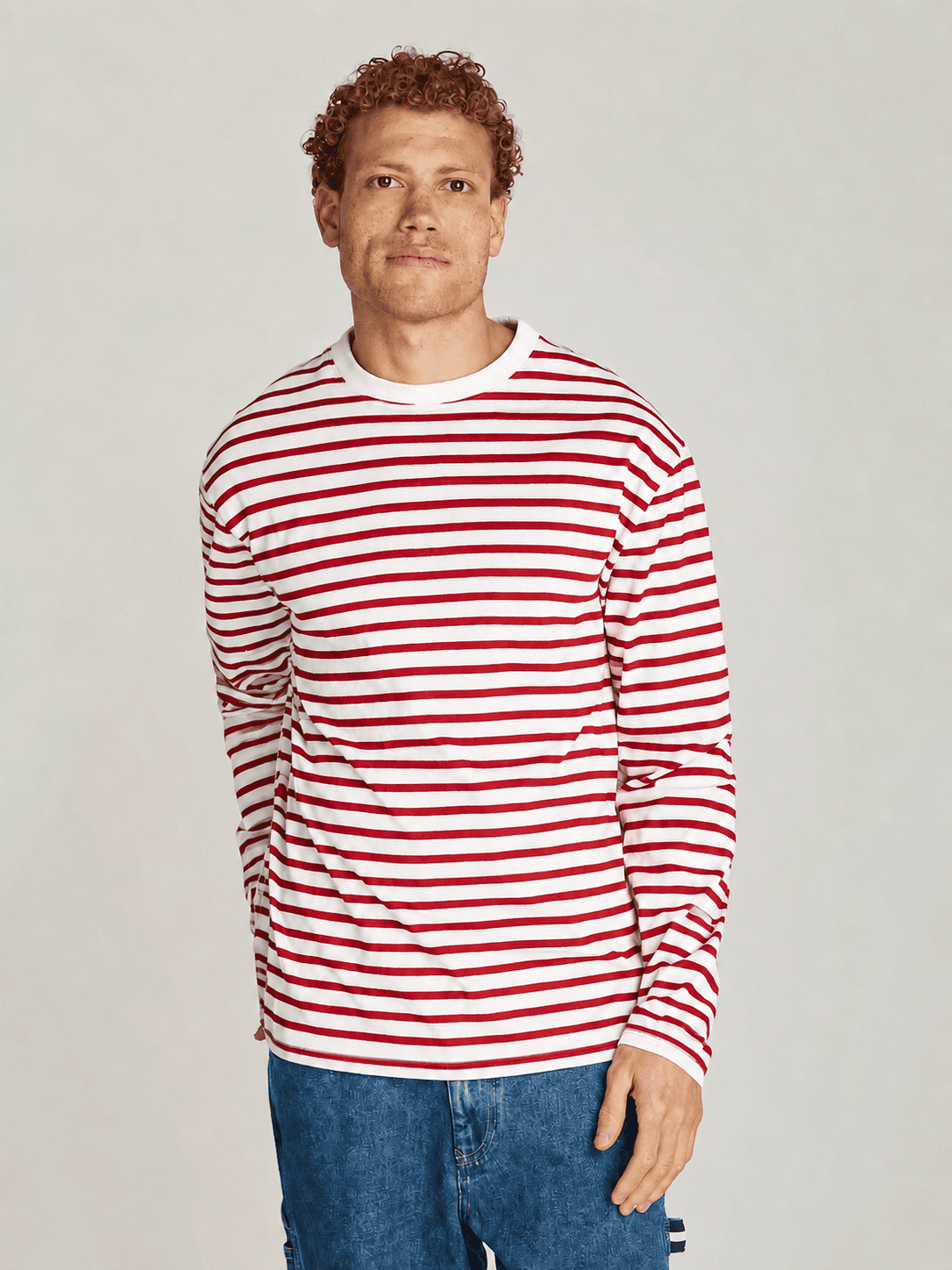 Tommy Jeans pánské červenobílé tričko DM0DM20603 L