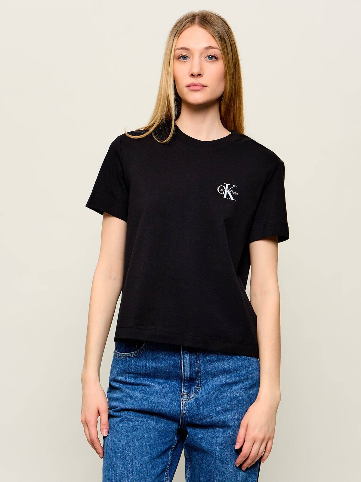 Calvin Klein dámské černé tričko LV047AB801-UB1 S