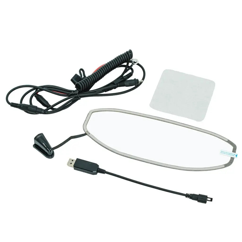 LS2 Elektricky vyhřívané plexi pro helmy na motorku čiré