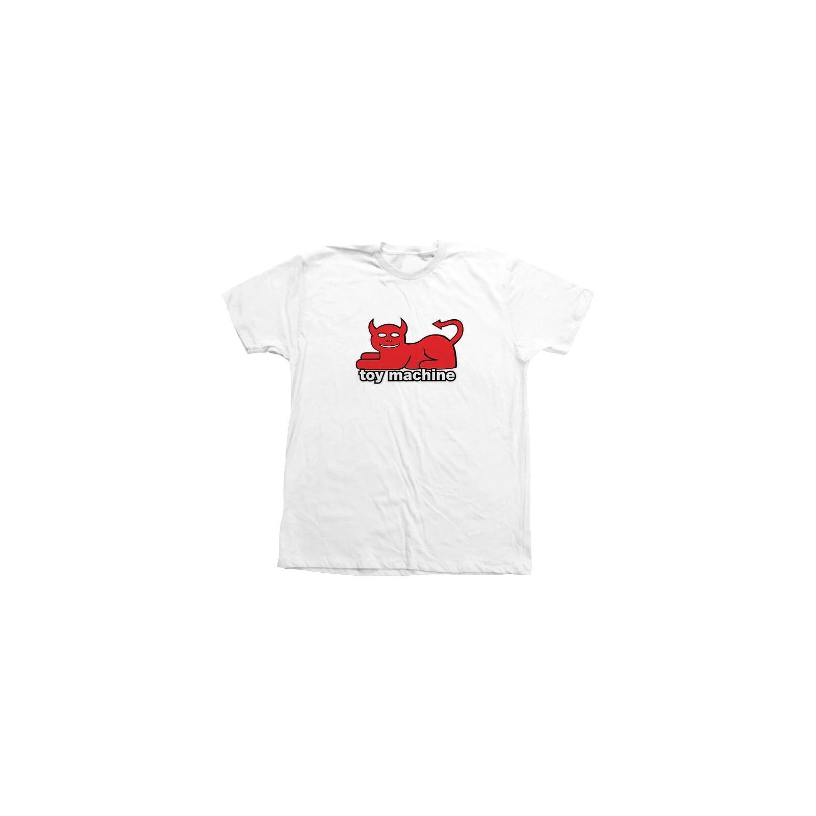 triko TOY MACHINE - Devil Cat White (WHITE) velikost: M
