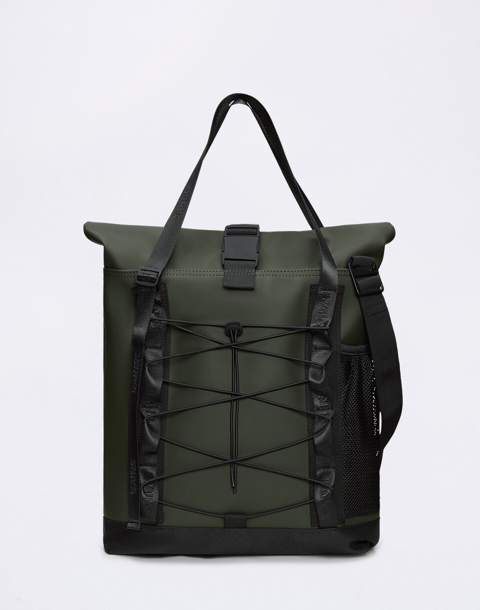 Rains Trail Rolltop Tote Bag 03 Green
