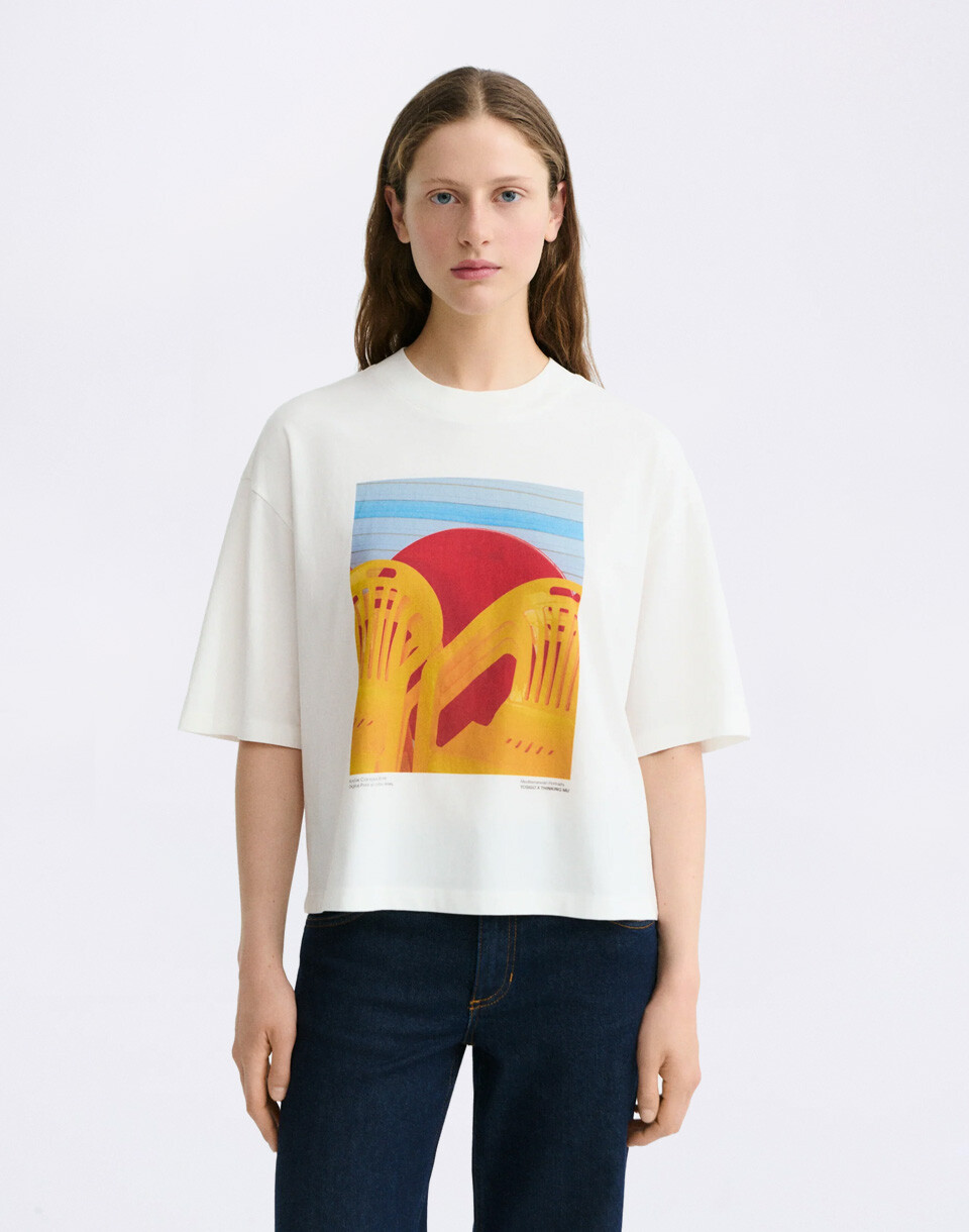 Thinking MU Yosigo Chair Lena Tee WHITE XS