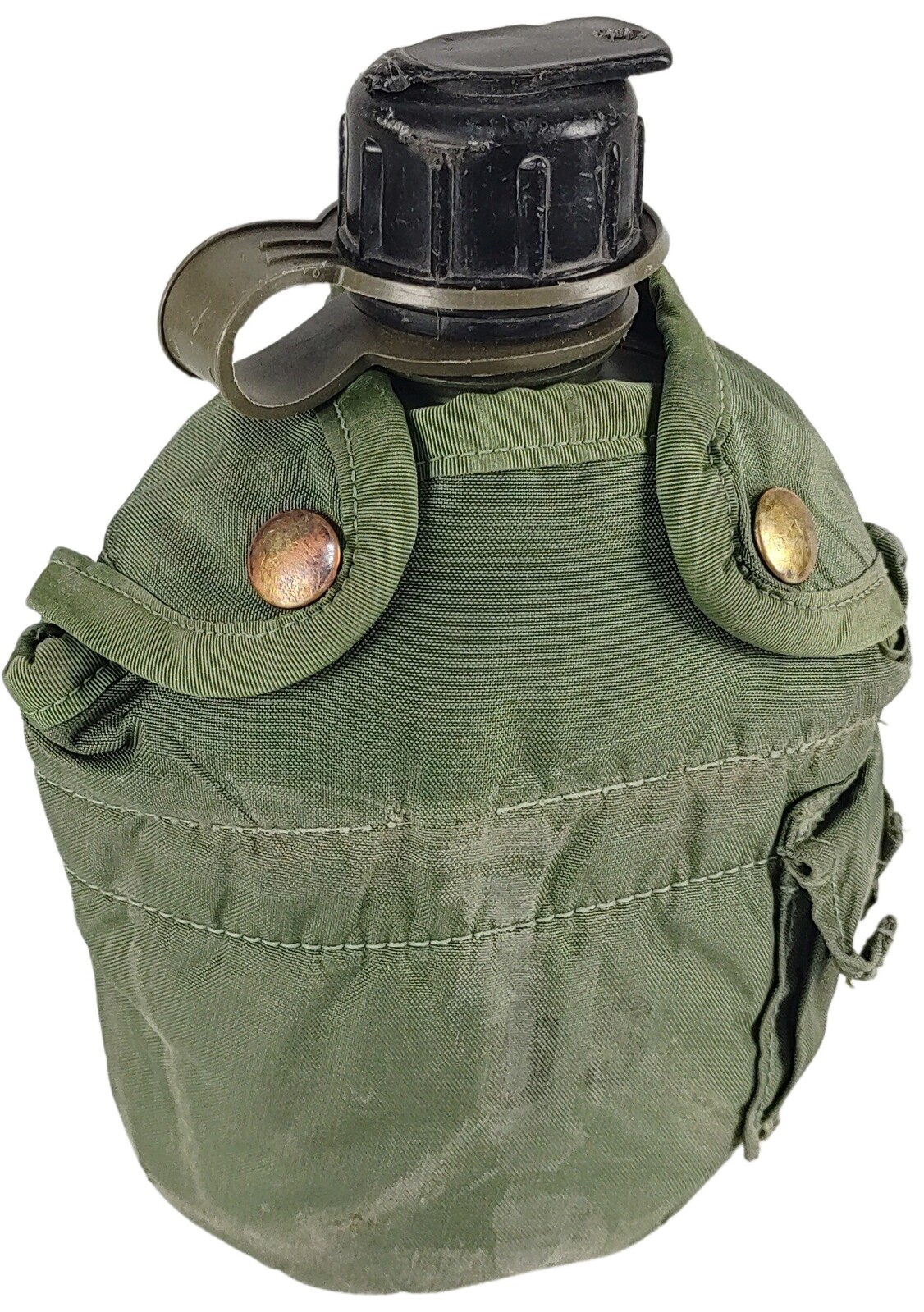 Polní láhev US 1QT s obalem ALICE Olive originál použitá Varianta: Černý uzávěr s ventilem na masku