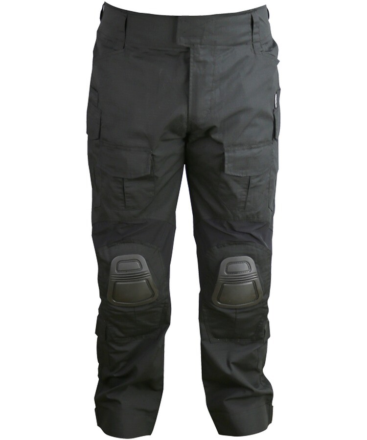 Kalhoty bojové s chrániči kolen Spec-ops Gen II. Black RipStop Kombat® Tactical Velikost: XSmall