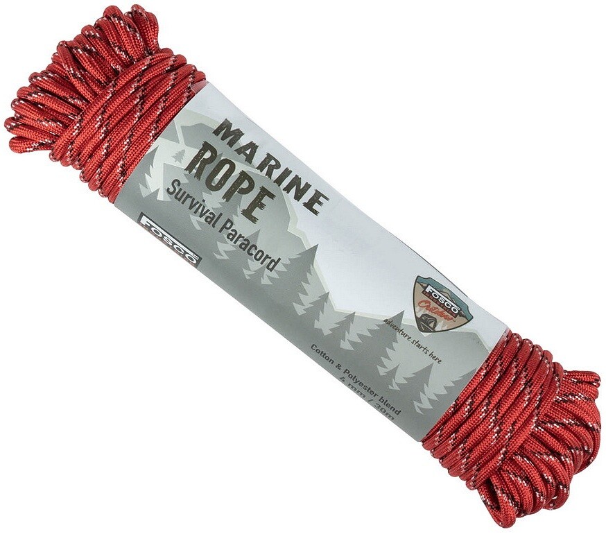 Lano Fosco™ padáková šňůra 30 m / O 4 mm červená