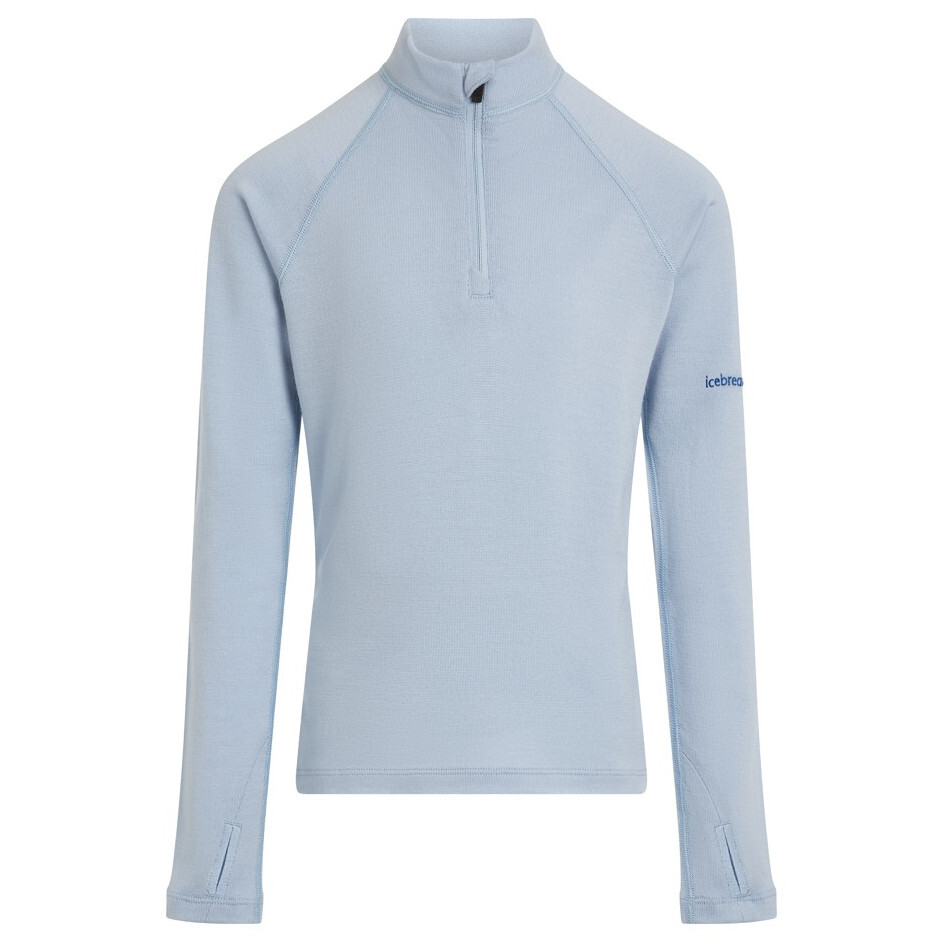 Dětské funkční triko Icebreaker K 260 Oasis LS Half Zip Dětská velikost: 116 / Barva: světle modrá