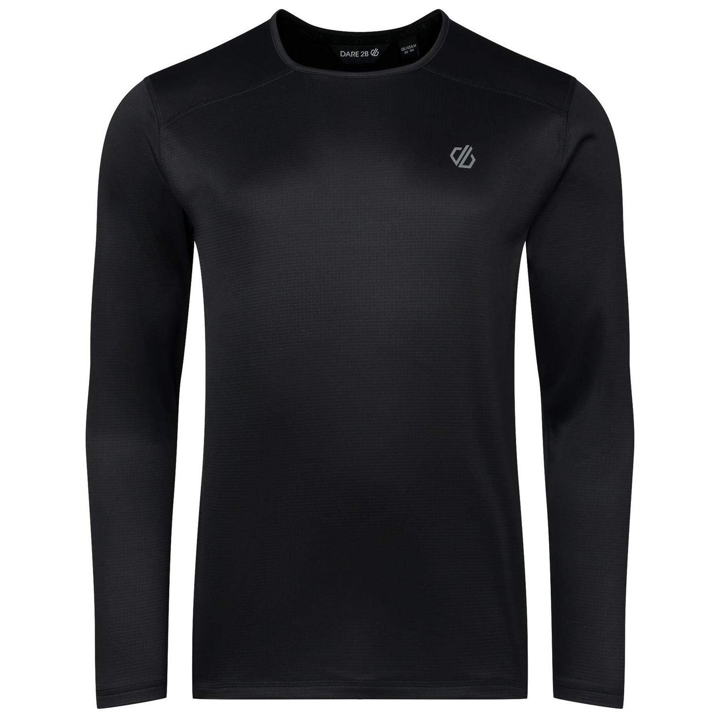 Pánské triko Dare 2b Ventura Grid Crew Neck Velikost: XL / Barva: černá