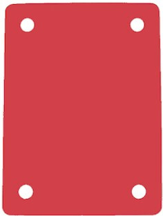 Plavecký ponton (4 otvory) Červená