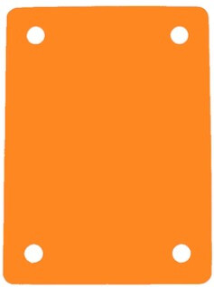 Plavecký ponton (4 otvory) Oranžová
